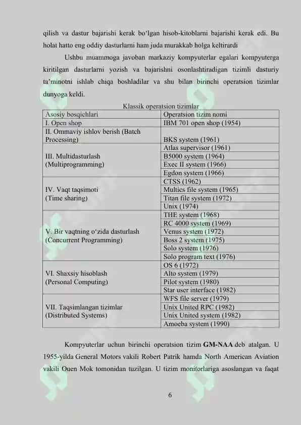 Jarayon holati diagrammalari va jarayon diskriptori 6