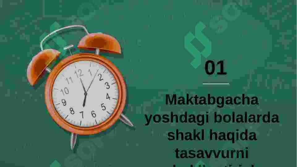 Bolalarni predmetlar shakli va geometrik figuralarni idrok qilish 3