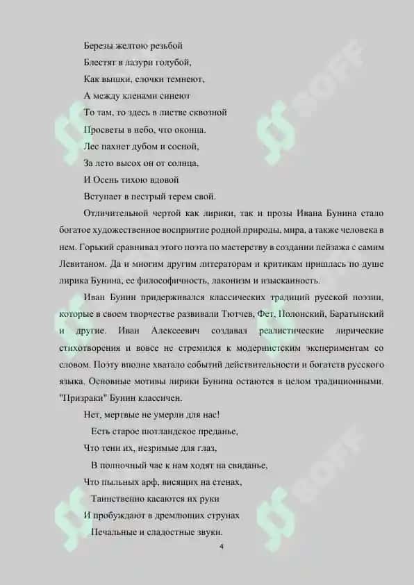 Традиции Пушкина в поэзии Бунина 4