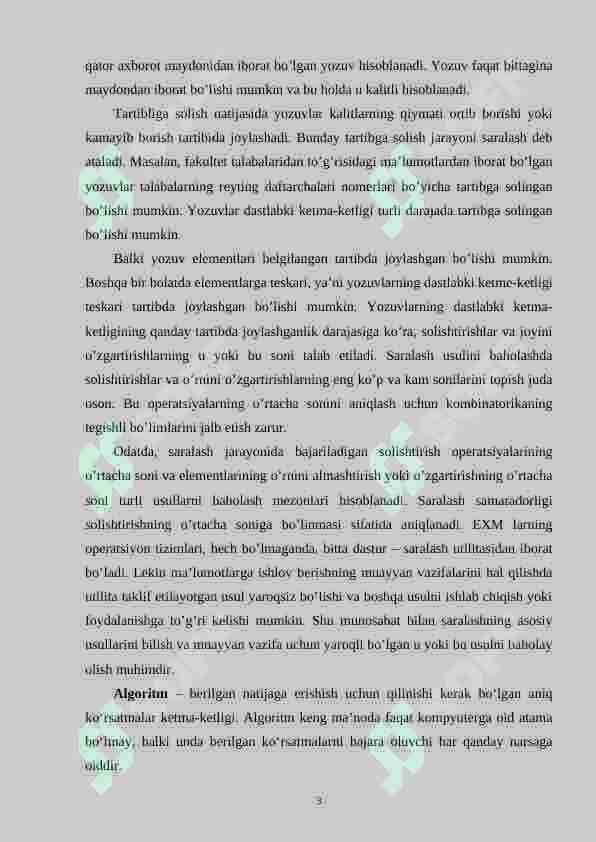 Algoritmning murakkabligi 3