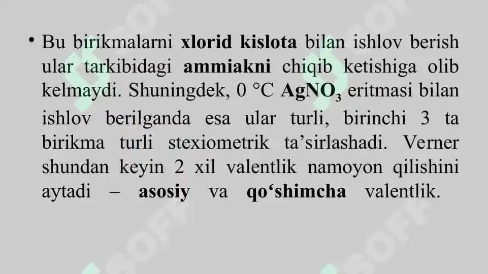Kompleks birikmalar kimyosi faniga kirish 5