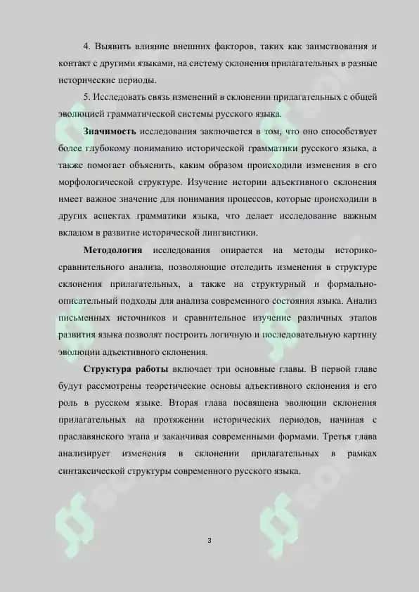 Адъективное склонение в истории русского языка 3