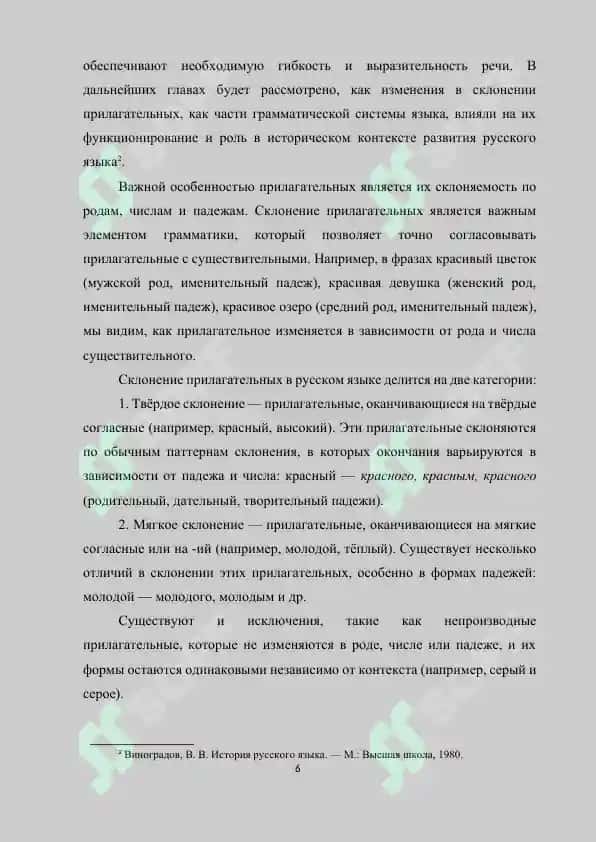 Адъективное склонение в истории русского языка 6