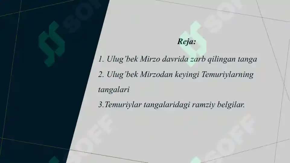 Temuriylar davrida Movarounnahr va Xurosonda zarb qilingan tangalar 2