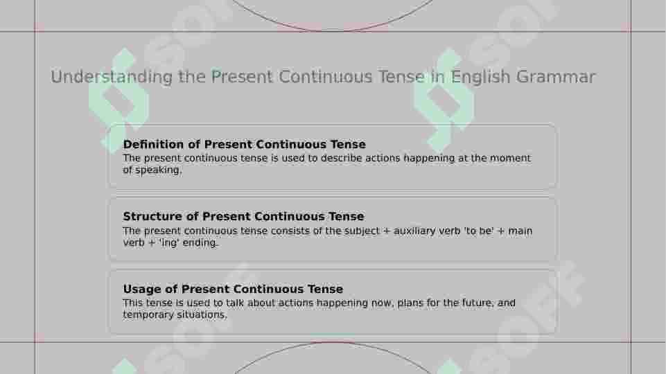 I am doing (present continuous) 3