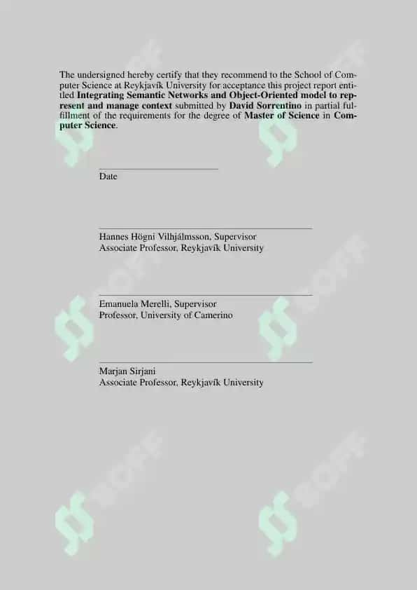 Integrating Semantic Networks and Object-Oriented Model to Represent and Manage Context 7