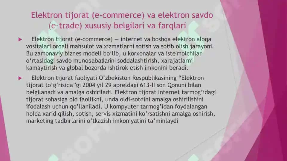 Elektron tijorat, elektron tijorat vositalari, elektron karmon 2