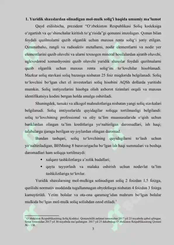 Yuridik shaxslarning mol-mulkiga solinadigan soliq bo’yicha soliq hisobotini taqdim etish va soliq to’lash tartibi 3