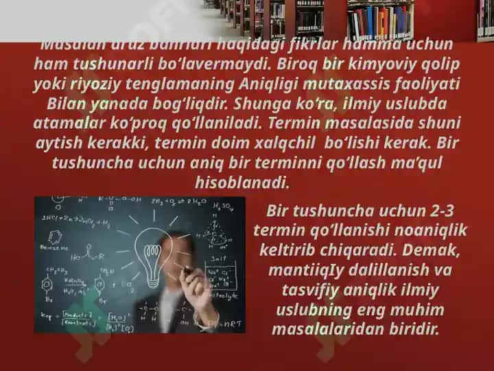 Ilmiy uslub va uning xususiyatlari 4