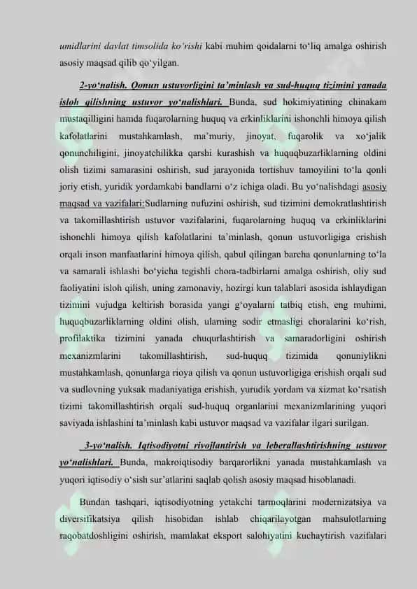2017-2021 yillarda O'zbekiston Respublikasini yanada rivojlantirish bo'yicha harakatlar strategiyasi 8