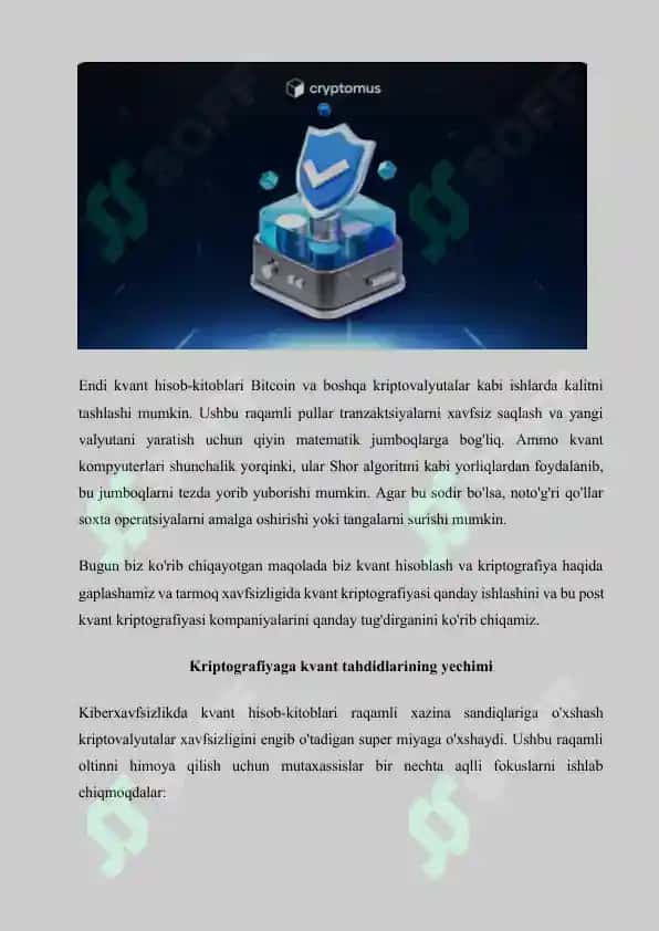 Kvant kriptografiyasiga asoslangan kalitlarni taqsimlash protokollari 8