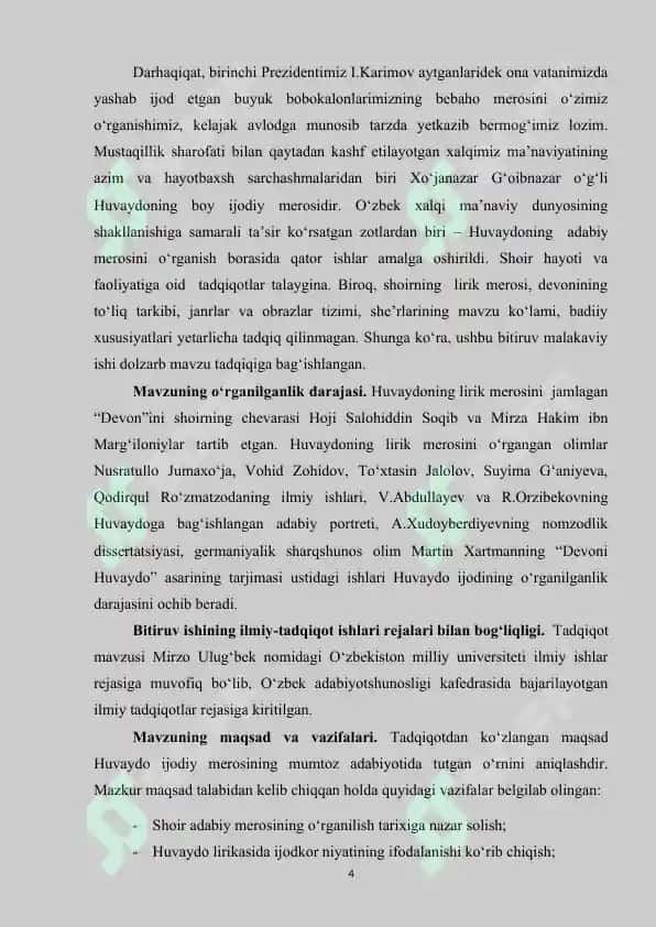 MUMTOZ SHE’R NAVLARI (TAROZIY ASARI BO’YICHA) 4
