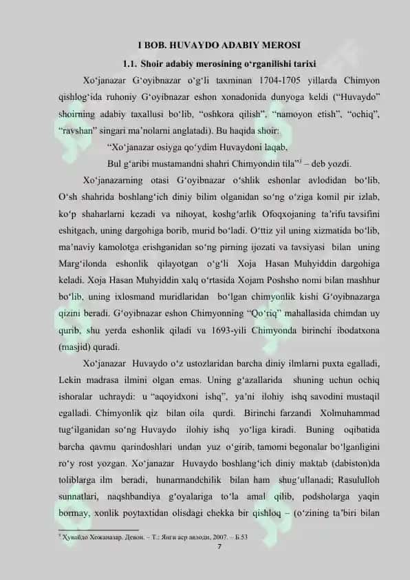 MUMTOZ SHE’R NAVLARI (TAROZIY ASARI BO’YICHA) 7