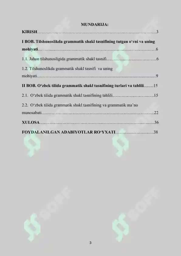 O'zbek tilida grammatik shakl tasnifi 2