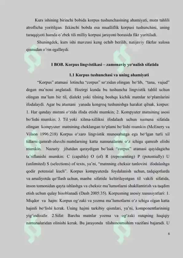 Korpusda matn tahlili texnologiyalari va mualliflik korpusi 6