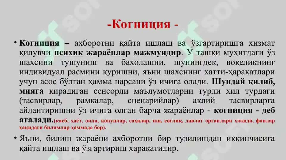 Kognitiv psixologiya 3