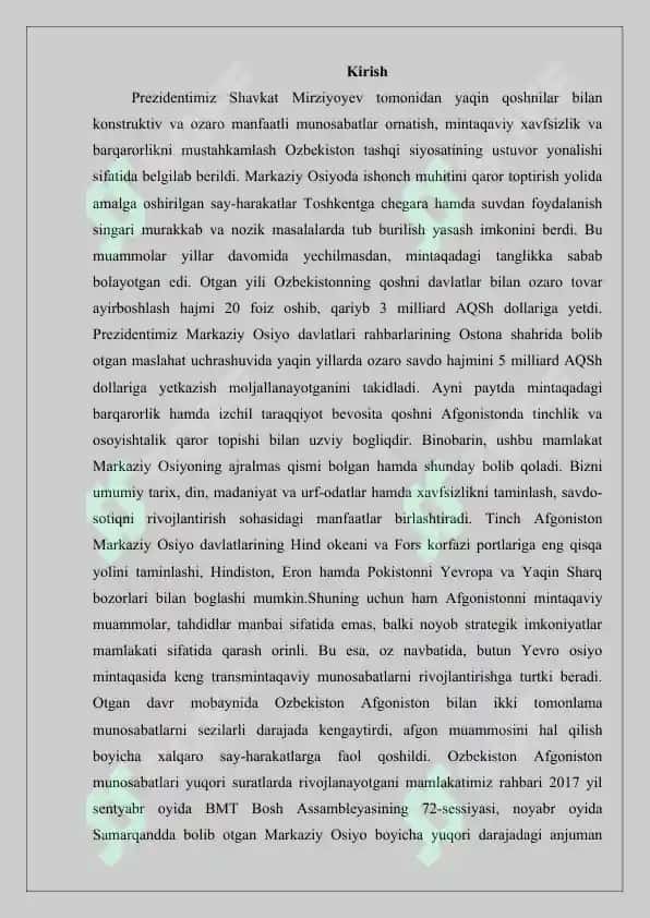 Milliy xavfsizlikni ta'minlash borasida amalga oshirilayotgan ishlar 2