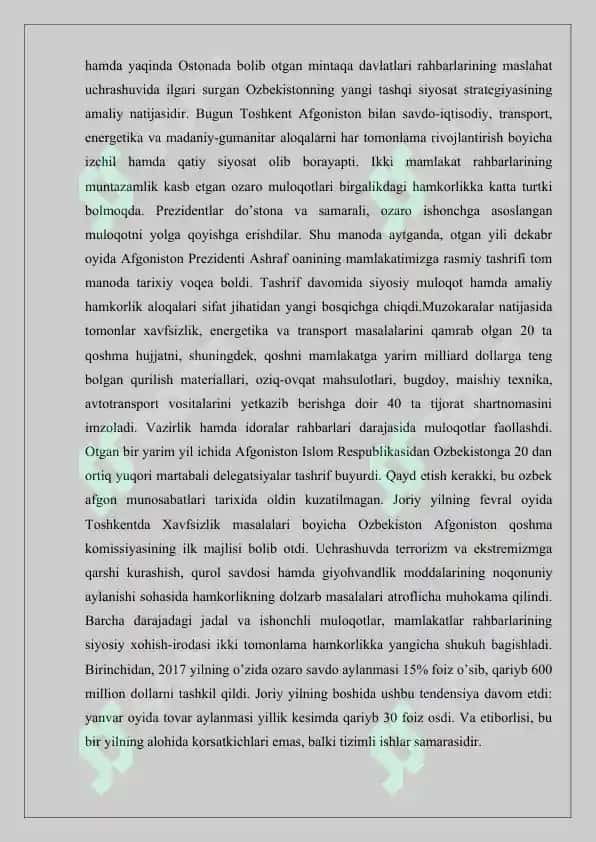 Milliy xavfsizlikni ta'minlash borasida amalga oshirilayotgan ishlar 3