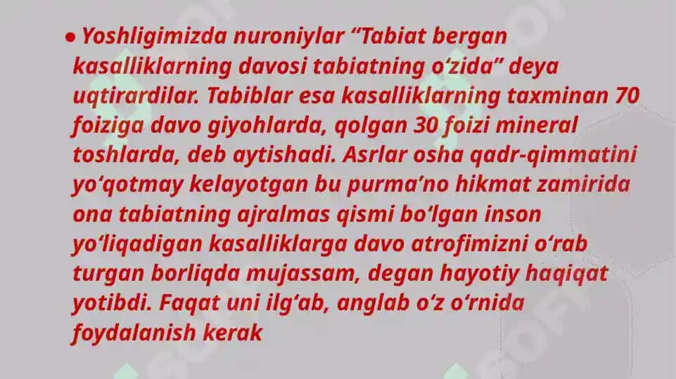 Xalq tabobati el salomatligi 2