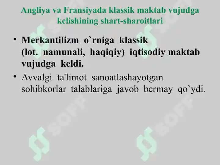 Angliya va Fransiyada klassik maktabning shakllanishi 5