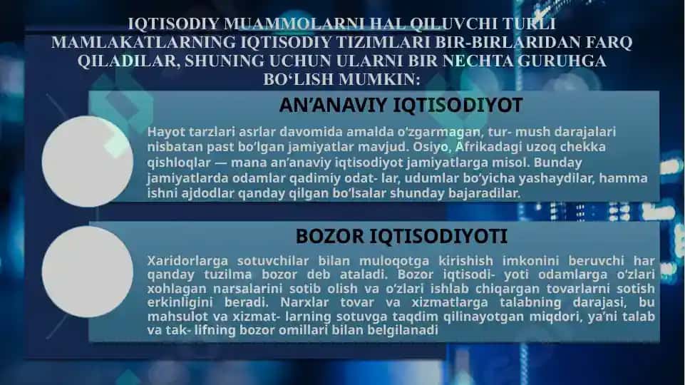 Iqtisodiy Tizimlar 3