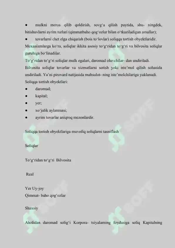 SOLIQ TIZIMINI TUZISH 2