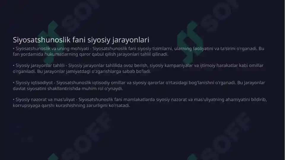 Siyosatshunoslikka kirish fanning maqsadi va vazifalari 3