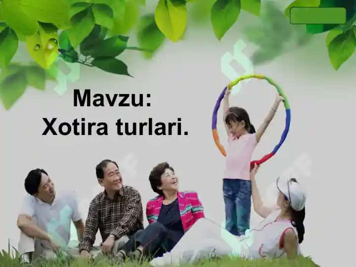 Xotira turlari 2
