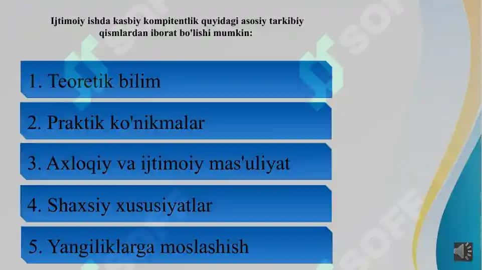 Ijtimoy ishda kasbiy kompitentlik 3