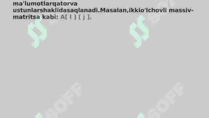 Ma'lumotlar tuzilmasi 8