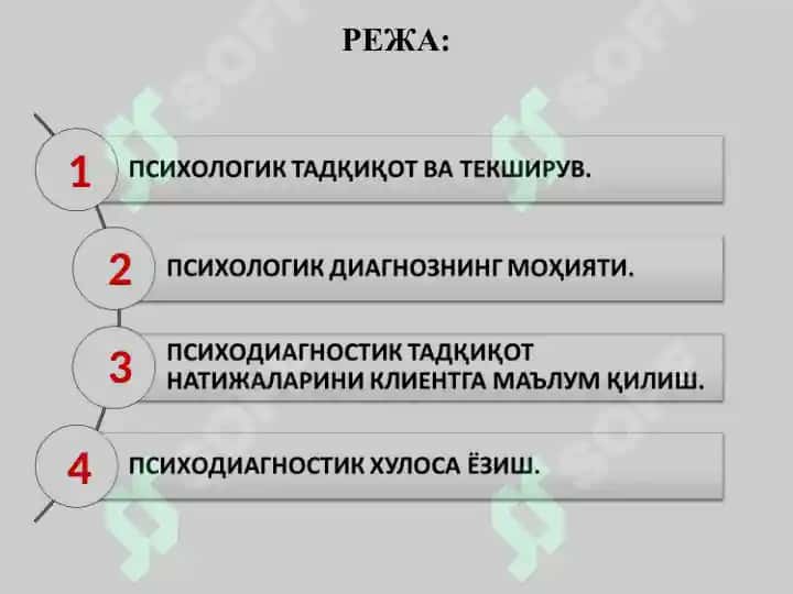 ТАЛАБАЛАРДА ПСИХОДИАГНОСТИК ТЕКШИРУВ ВА ТАДҚИҚОТ, УНИНГ БОСҚИЧЛАРИ ВА ДИАГНОСТИК ДАРАЖАЛАРИ ТЎҒРИСИДАГИ БИЛИМЛАРНИ ШАКЛЛАНТИРИШ 2