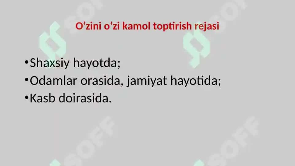 Shaxsni o’zini o’zi kamol toptirishi 7