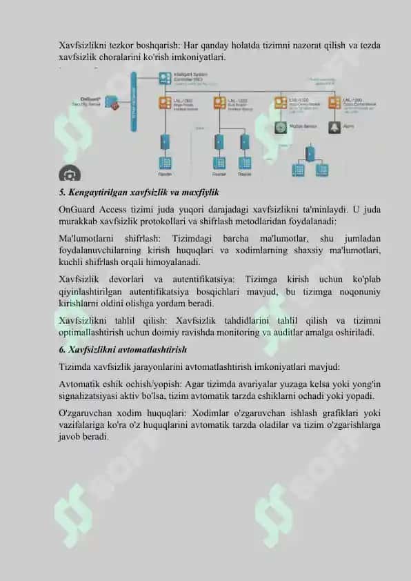 "OnGuard Access" integratsion xavfsizlik tizimi 4