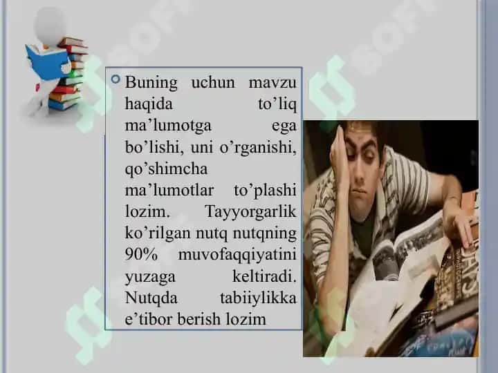 Notiqlik san’atida mavzu tanlash, maqsadni belgilash, ma’ruza matnlarini tayyorlash 7