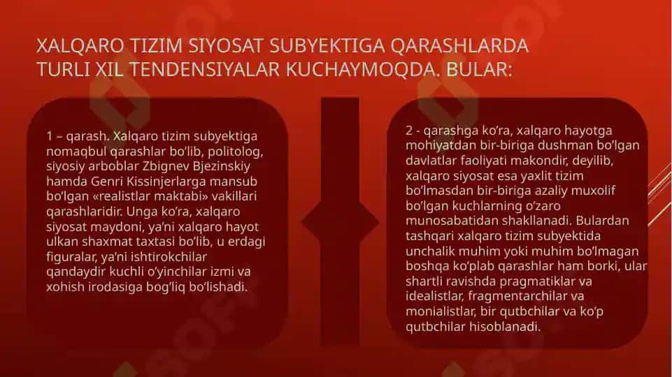 Xalqaro tizimning turlari va tuzilmalari 4