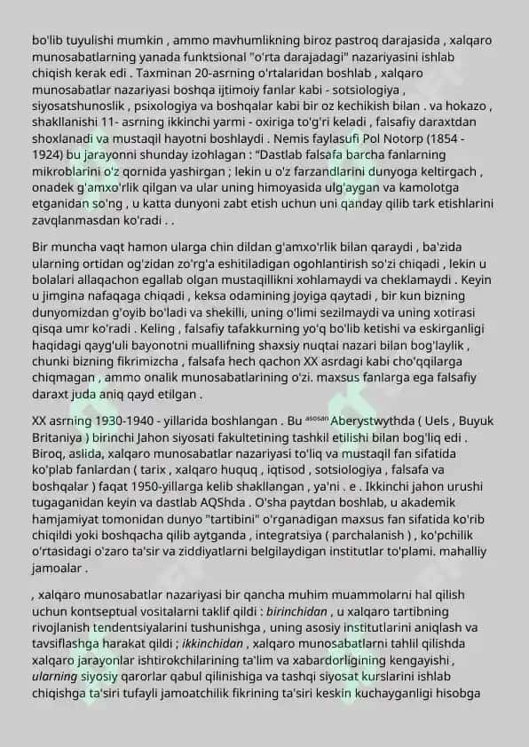 Xalqaro munosabatlar tushunchasi , mezonlari , obyekti va predmeti 6