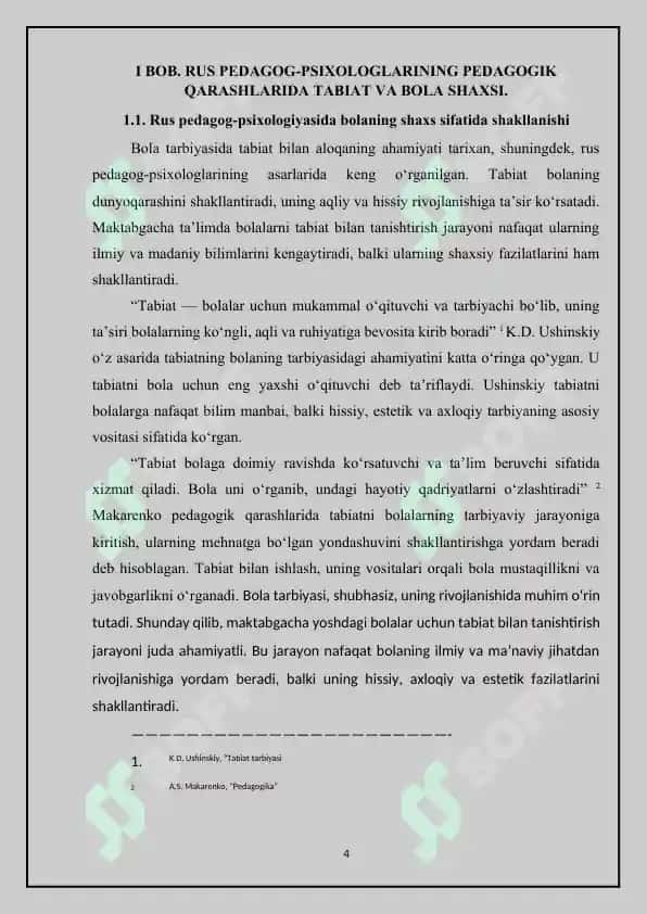 RUS PEDAGOG-PSIXOLOGLARINING PEDAGOGIK QARASHLARIDA TABIAT VA BOLA SHAXSI 4