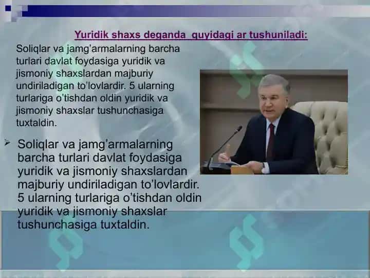 Soliqlarning elementlari va ularga tavsif 3