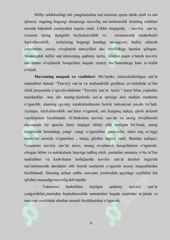 Mustaqillik davrida O’zbekiston haykaltaroshlik sa’nati 6