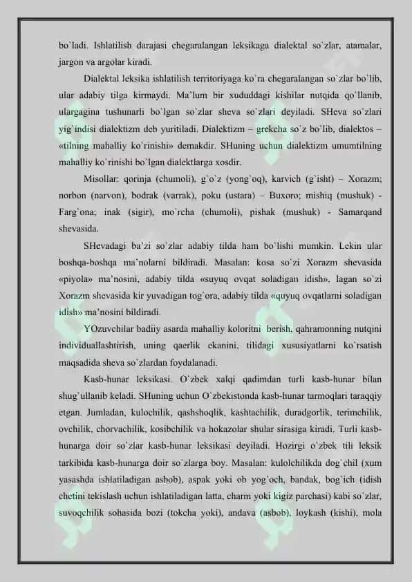 Turkiy tillar leksikasi 3