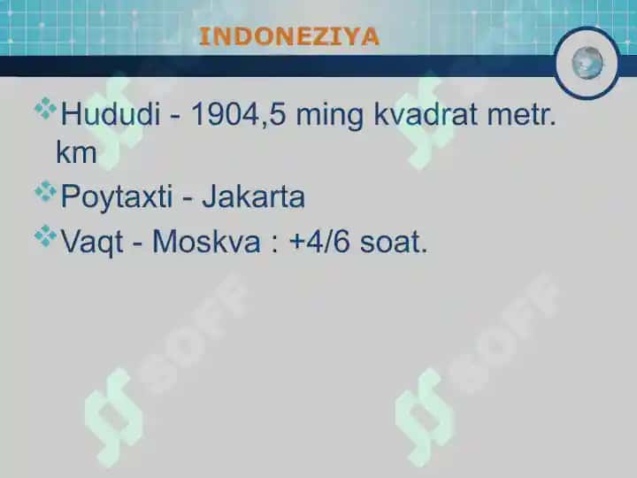 Indoneziya mintaqaviy hududi haqida ma’lumot 3