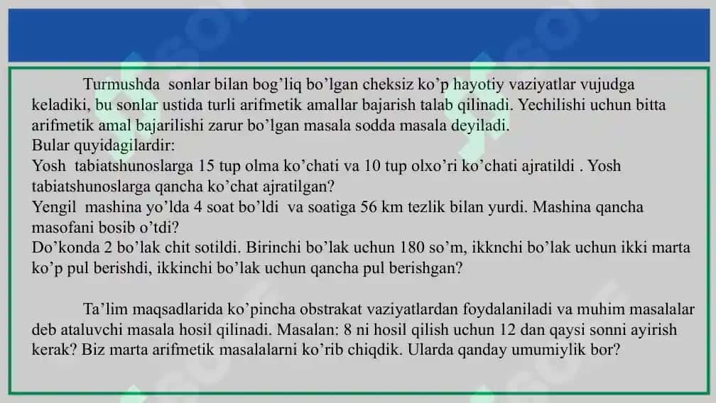 Arifmetik Masalalar-yechishga O'rgatish Metodikasi 4