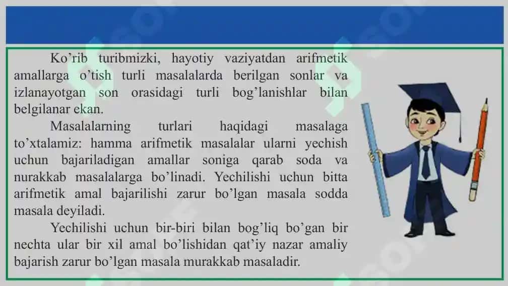 Arifmetik Masalalar-yechishga O'rgatish Metodikasi 6