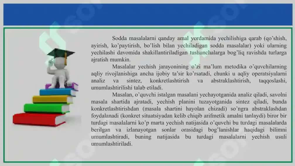 Arifmetik Masalalar-yechishga O'rgatish Metodikasi 7