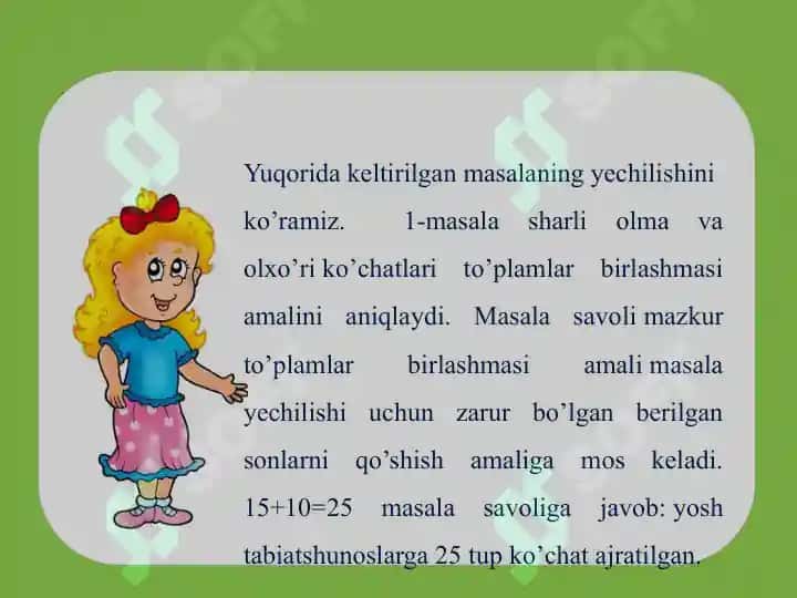 Masala yechishga o'rgatish bosqichlari va uning mantiqiy asosi 8