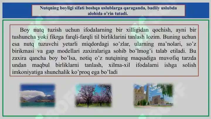 Nutq boyligi 7
