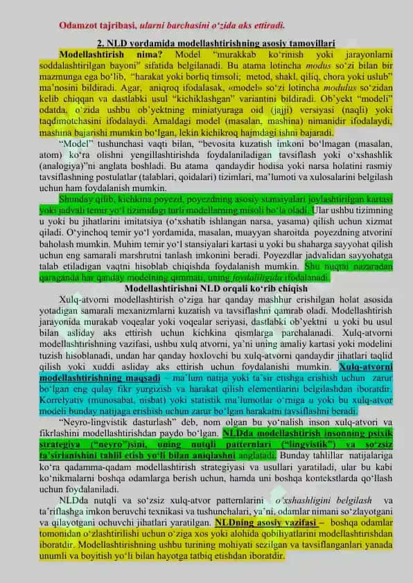 NEYRO-LINGVISTIK DASTUR (NLD) YORDAMIDA MODELLASHTIRISH USULLARI 3