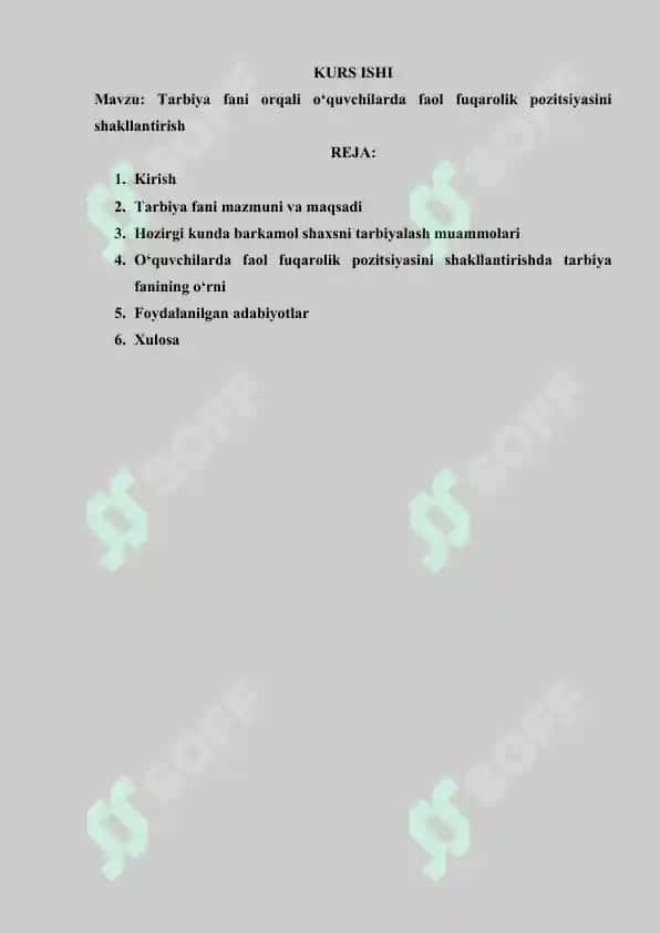 Tarbiya fani orqali o‘quvchilarda faol fuqarolik pozitsiyasini shakllantirish 2