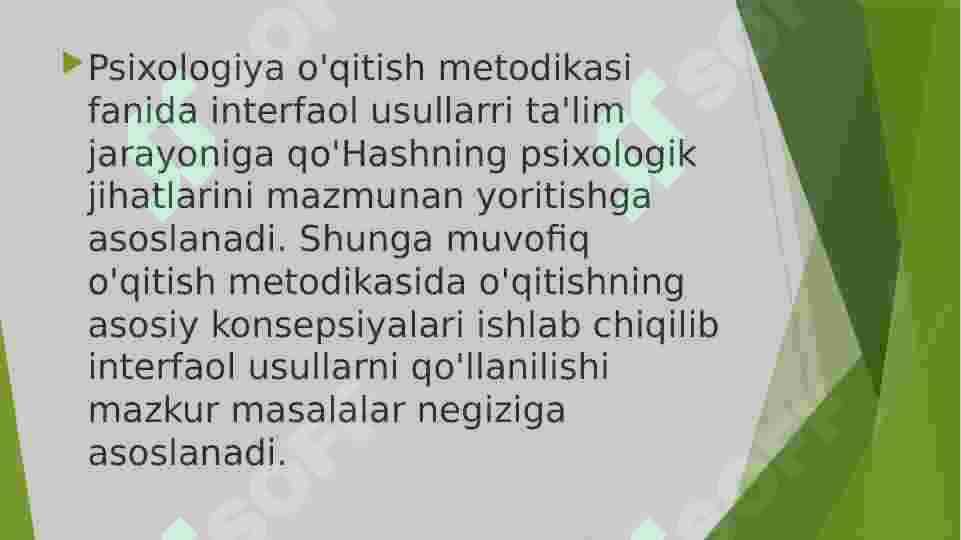 INTERFAOL METODLAR 3