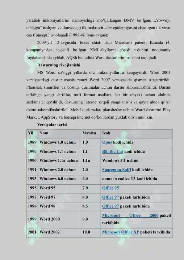 Microsoft Word 4